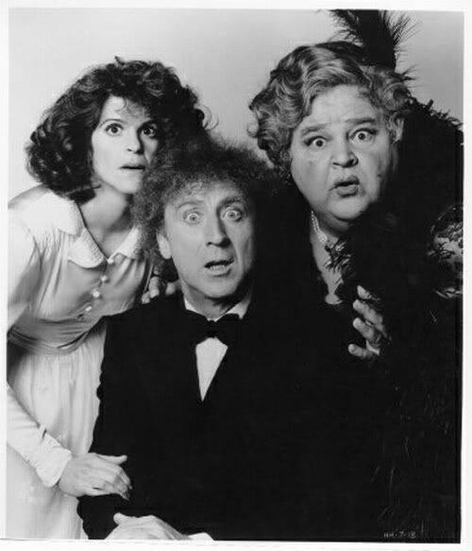 Gilda Radner, Gene Wilder, and Dom DeLuise star in the 1986 American comedy horror film 'Haunted Honeymoon'.