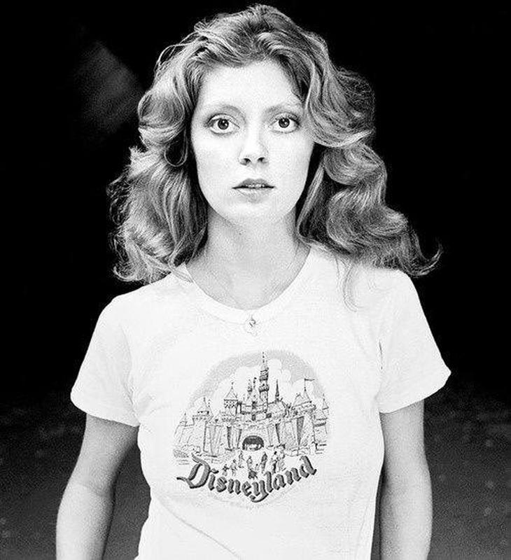 Susan Sarandon rocks a Disneyland shirt in the early 1970s