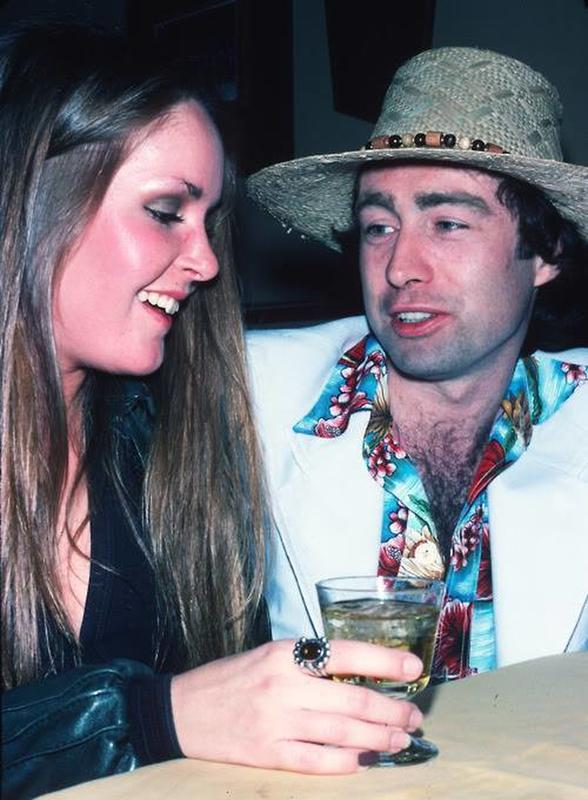 Lita Ford from The Runaways and Paul Rodgers from Bad Company relaxing during the late 70's.