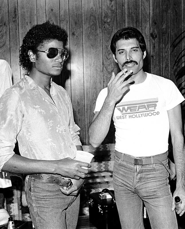 Michael Jackson and Freddie Mercury's Backstage Encounter at The Forum in L.A. (1980)