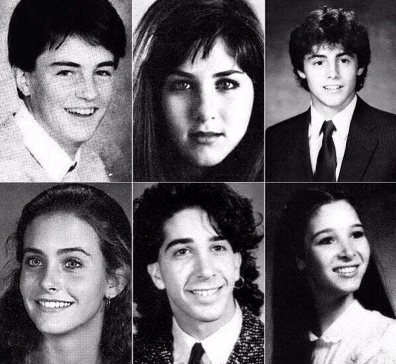 Friends' Cast's High School Yearbook Photos from the 1980s