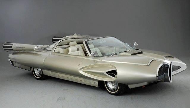 Check out the futuristic 1958 Ford X-2000 space-age concept car!