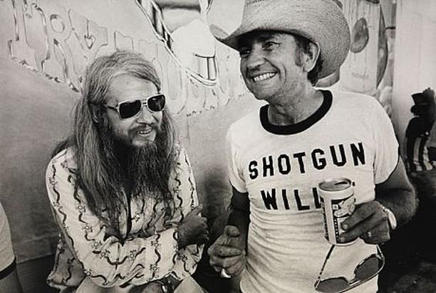 1979: Leon Russell and a Clean-Shaven Willie Nelson.