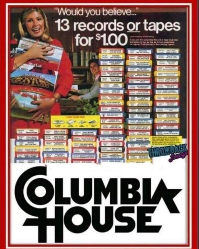 70s nostalgia: Columbia Records' iconic ad & The Columbia House brand - Did you buy them too?