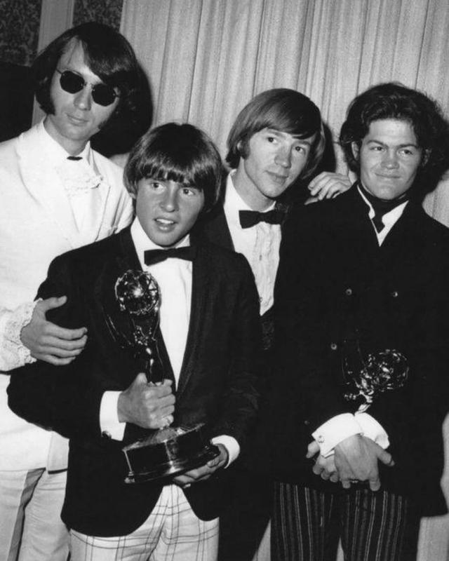 The Monkees win 1967 Emmy for outstanding comedy.