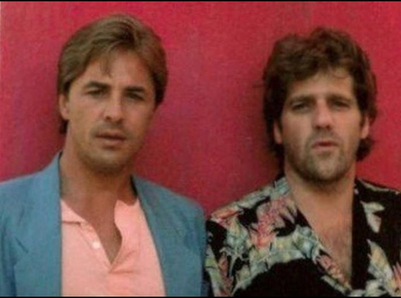 Don Johnson reunites with Eagles Founder Glenn Frey on Miami Vice episode "Smuggler's Blues" (1985)