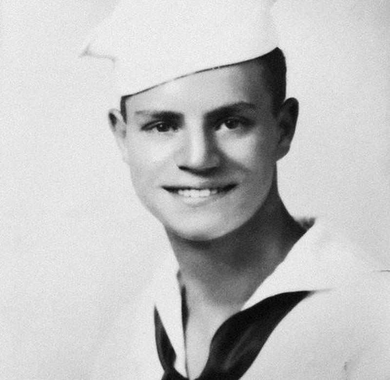 Young Don Rickles in Navy whites: WWII enlistment