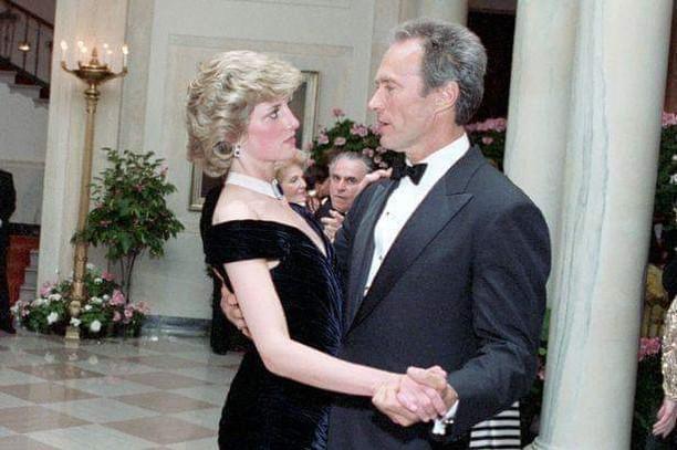Princess Diana's awkward dance with Clint Eastwood at 1985 White House event.