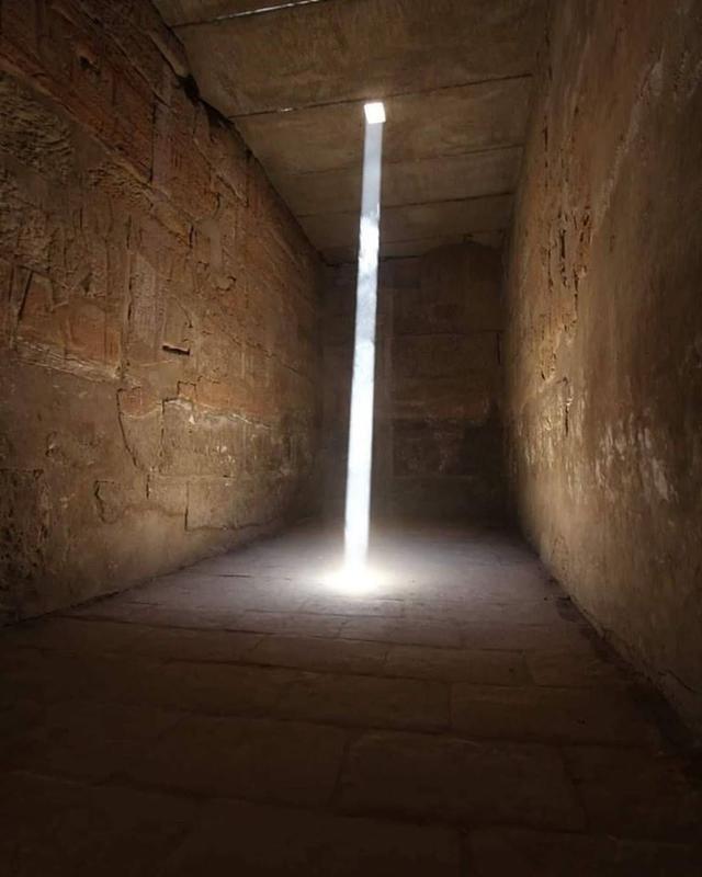 Sunlight Penetrates Inner Sanctum of Amon-Ra's Temple in East Side Chamber of King Ramses III