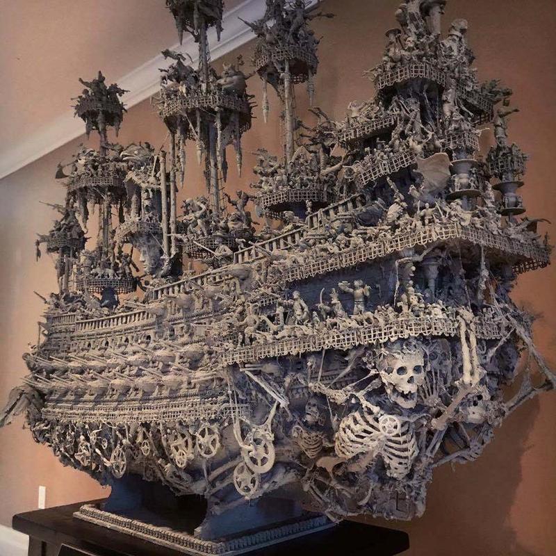 Ontario artist, Jason Stieva, crafts an awe-inspiring pirate ship named "Leviathan".