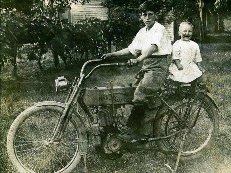 Harley-riding youngsters were the epitome of cool in 1914.