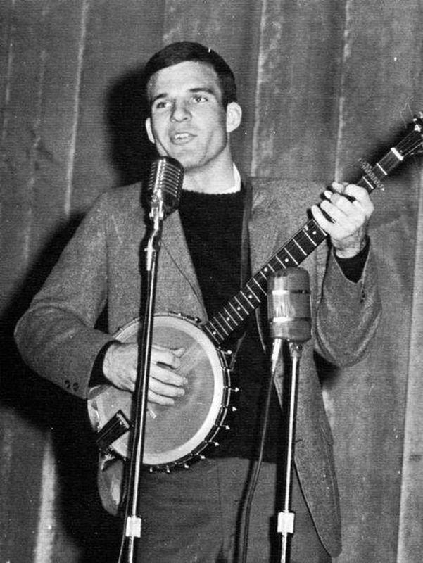 Steve Martin showcasing his banjo skills in his youth.