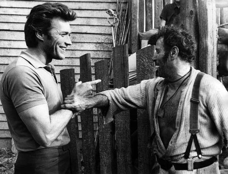 1966: Clint Eastwood and Eli Wallach reunite on the set of 'The Good, the Bad and the Ugly