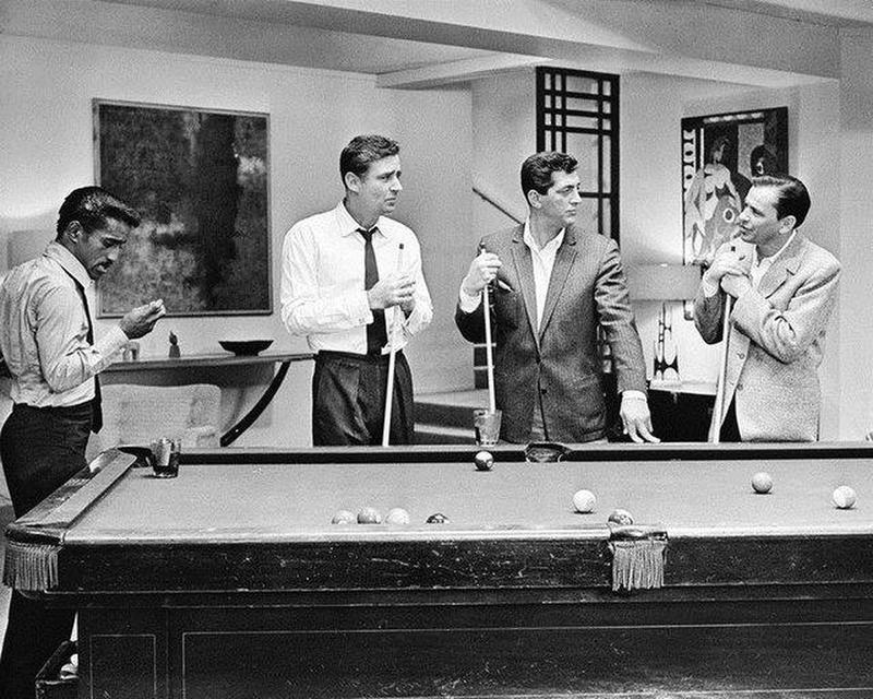 Rat Pack's Pool Game Captured in 1960