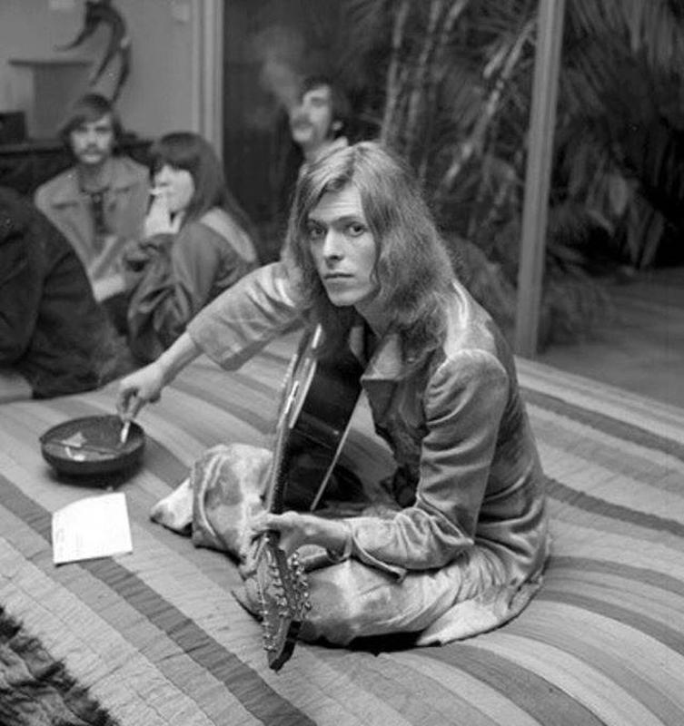 In 1971, David Bowie rocks out at a friend's house party hosted by DJ Rodney Bingenheimer