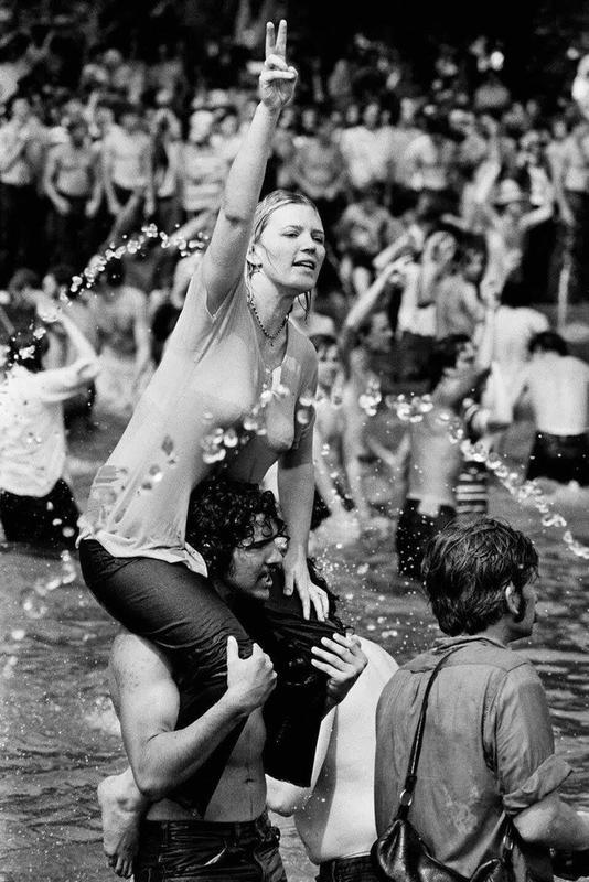 1970: Students Stage Protest at Capitol Reflecting Pool in Washington, DC