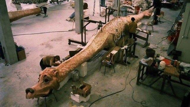 1984's 'The NeverEnding Story' set employed a particular model for 'Falkor'.