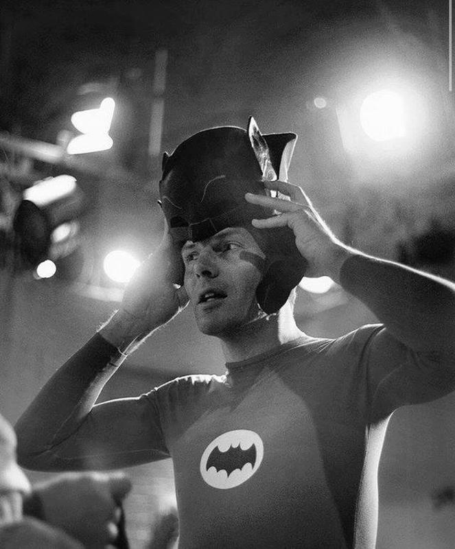 Adam West filmed on the 'Batman' set back in 1966.