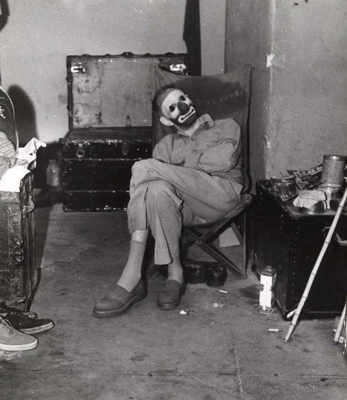 Unidentified Timeframe: Mysterious Clown Seen in Dressing Room