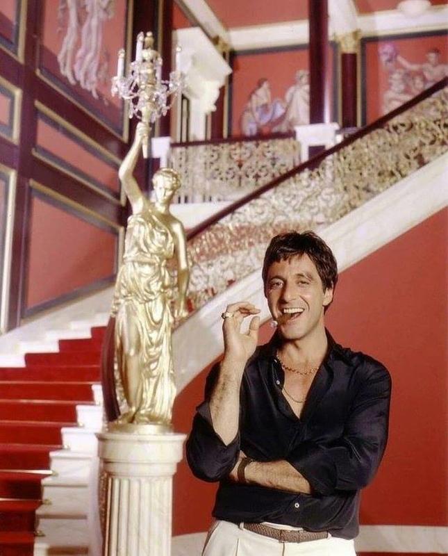 Al Pacino spotted during the filming of 'Scarface' in 1983.