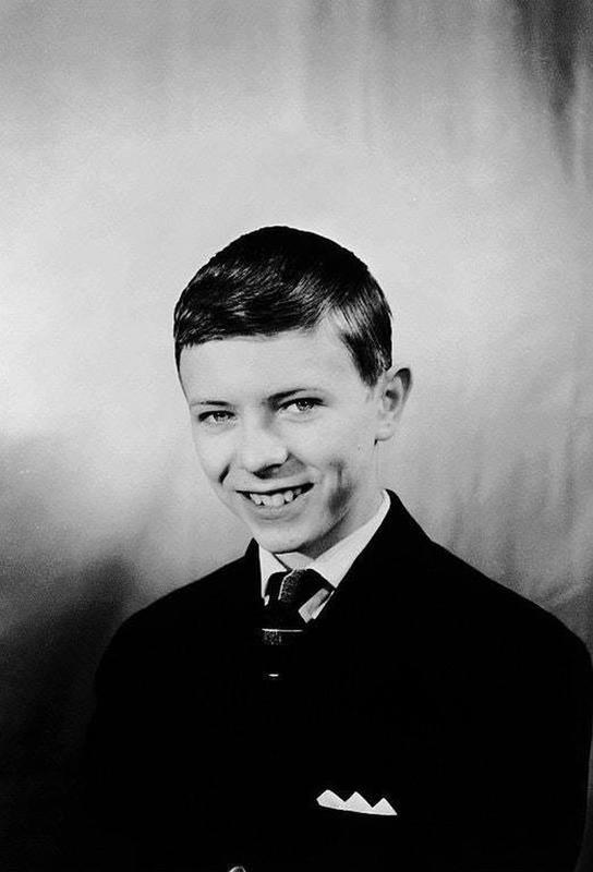 David Bowie, the captivating teenager at 14.