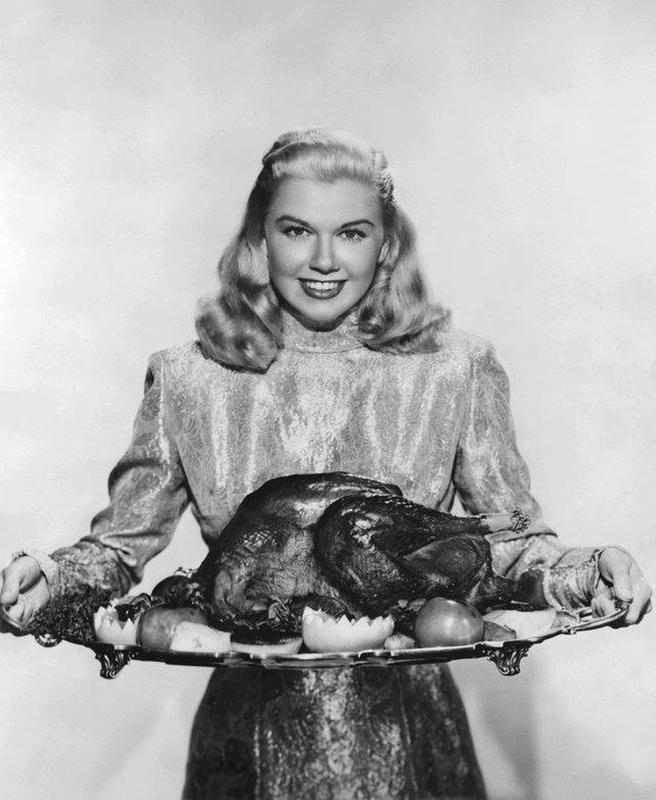 Doris Day Sends Thanksgiving Greetings in 1950