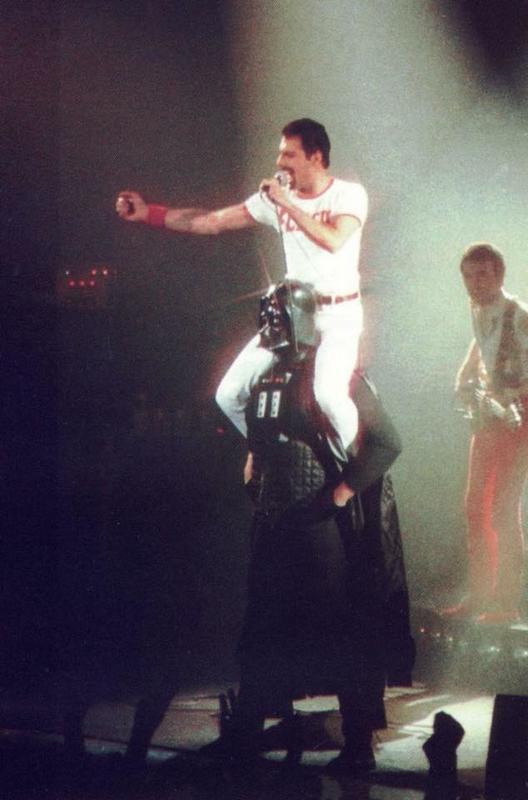 Freddie Mercury and Darth Vader Collaborate for a Concert