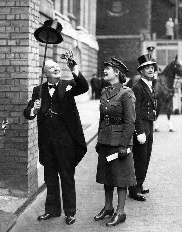 1943: Winston Churchill Spotted with Daughter Mary in London