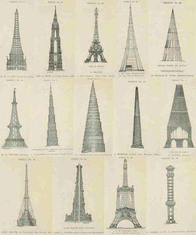 Check out the designs that didn't make the cut for the Eiffel Tower.
