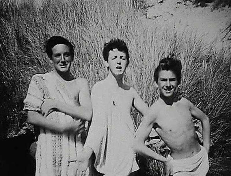 Oldest Photograph of Paul McCartney and George Harrison (accompanied by a friend) Captured in 1956-57 Discovered.