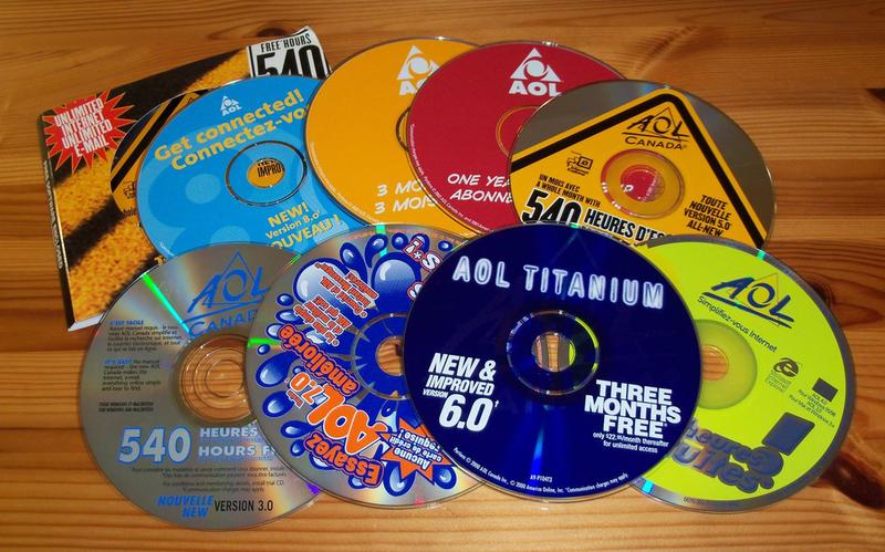 Estimates suggest AOL handed out more than 1 billion CDs with free trial software from 1993 to 2006.