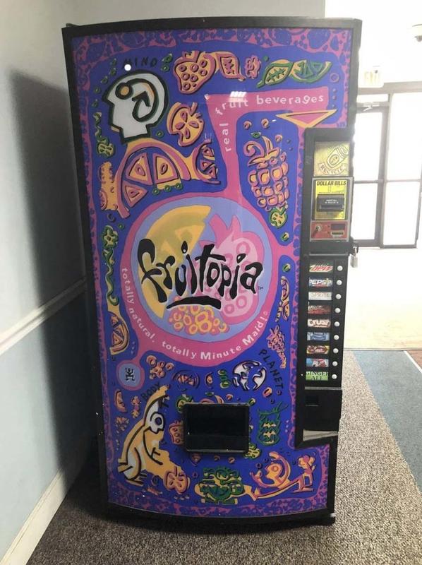 Coca-Cola Company unveils '90s-inspired psychedelic design for Fruitopia vending machines
