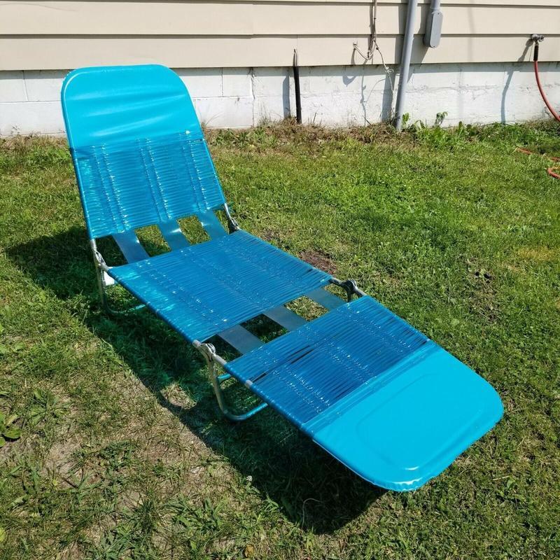 Relish the Serenity of Nature with Lightweight and Colorful Plastic-Webbed Lawn Chairs: A Nostalgic and Comfortable Way to Unwind