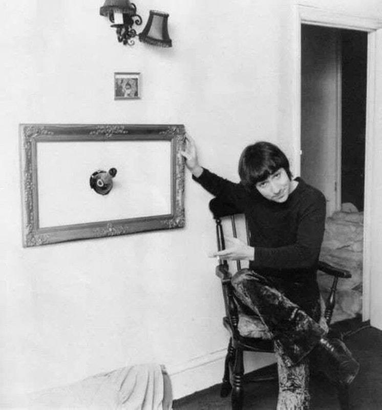 Keith Moon's Failed Champagne Bottle Toss Creates Wall Frame (1968)