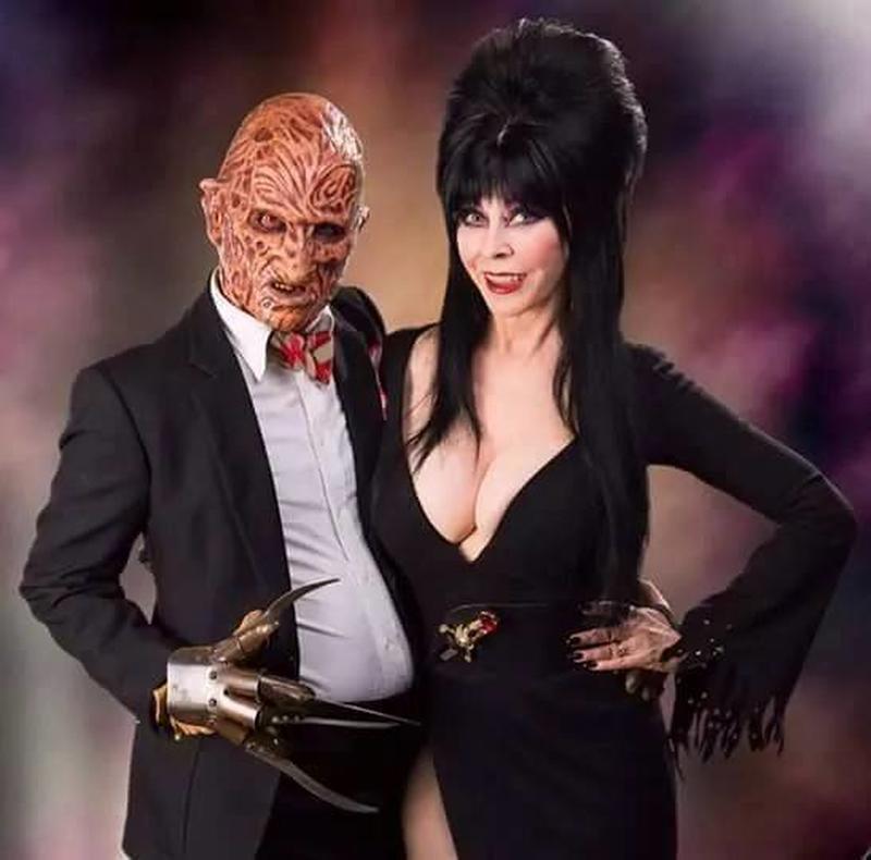 Elvira, the Mistress of the Dark, and Freddy Krueger Make an Appearance
