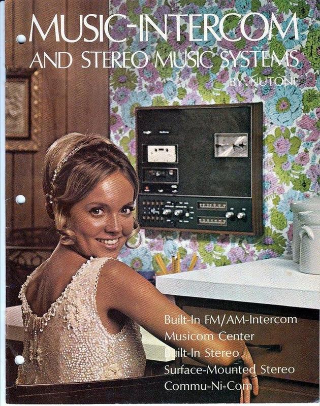 1970 advertisement featuring Nutone Music-Intercom and Stereo Music Systems