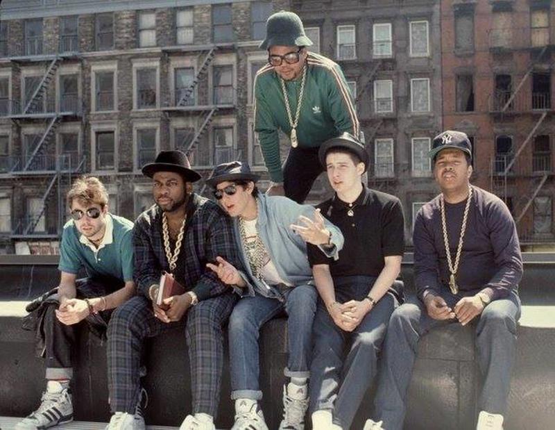 Beastie Boys and Run DMC Relaxing in New York City, 1987