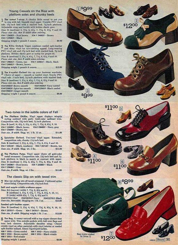 1973 Sears Catalog Features the Latest Shoe Fashion