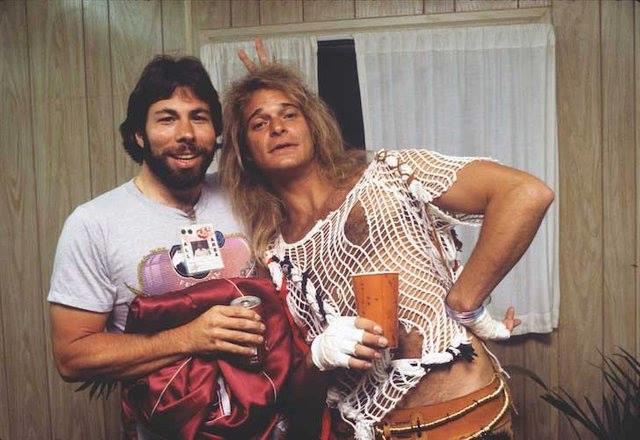 US Festival in 1983 Hosts Steve 'Woz' Wozniak and David Lee Roth