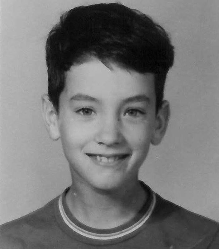Tom Hanks' 1960 school photo captured on camera.