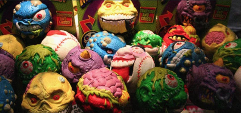 The enigma of Monster Balls: A horror-themed playground craze that captivated '80s youth, vanishes from pop culture, leaving behind nostalgic memories of thrilling bouncing adventures.