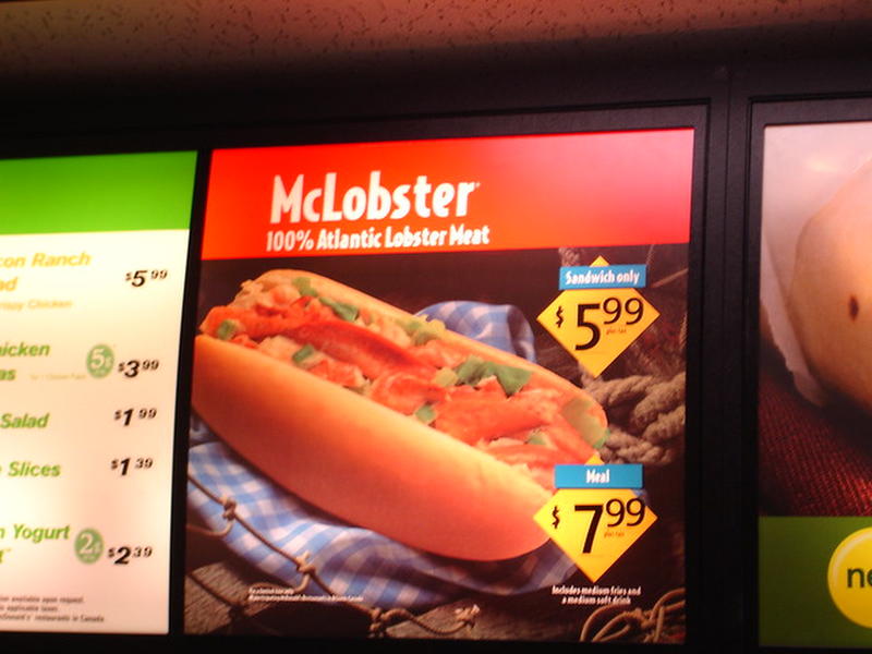 McDonald's Unveils the McLobster as a New Addition