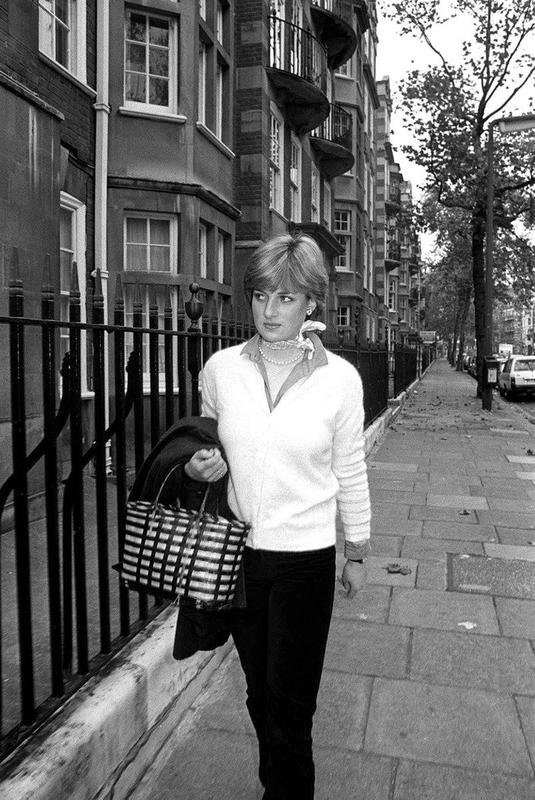 Lady Diana Spencer spotted in London before engagement to Prince Charles, 1980.