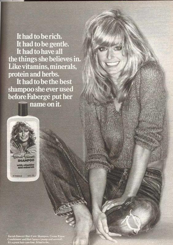 70s hair icon: Farrah Fawcett's legendary locks in iconic ad!