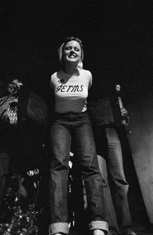 Belinda Carlisle of Go-Go's joined 'The Germs' punk band in '77.