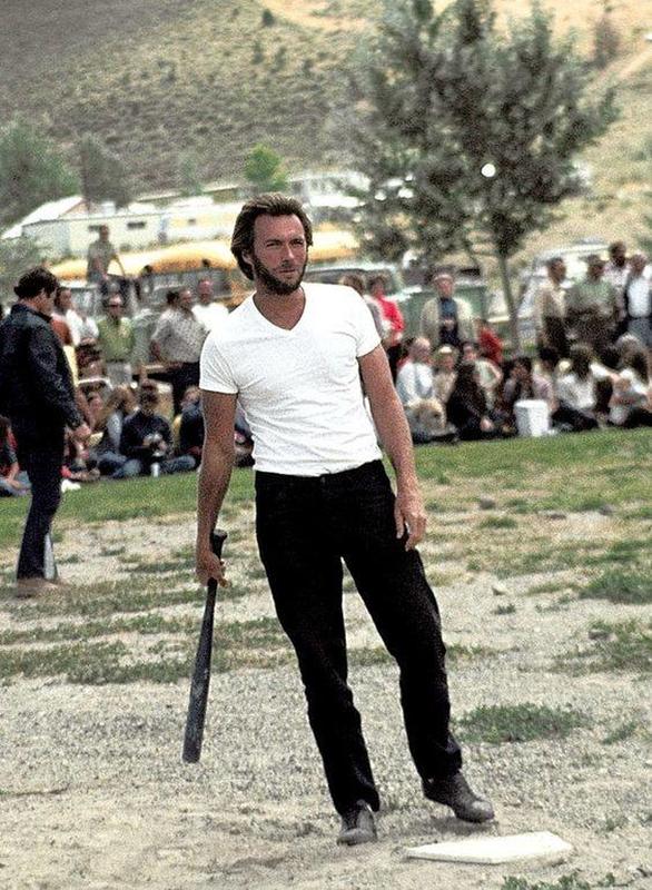 Clint Eastwood: Baseball Star on 'Two Mules for Sister Sara' Set (1970)