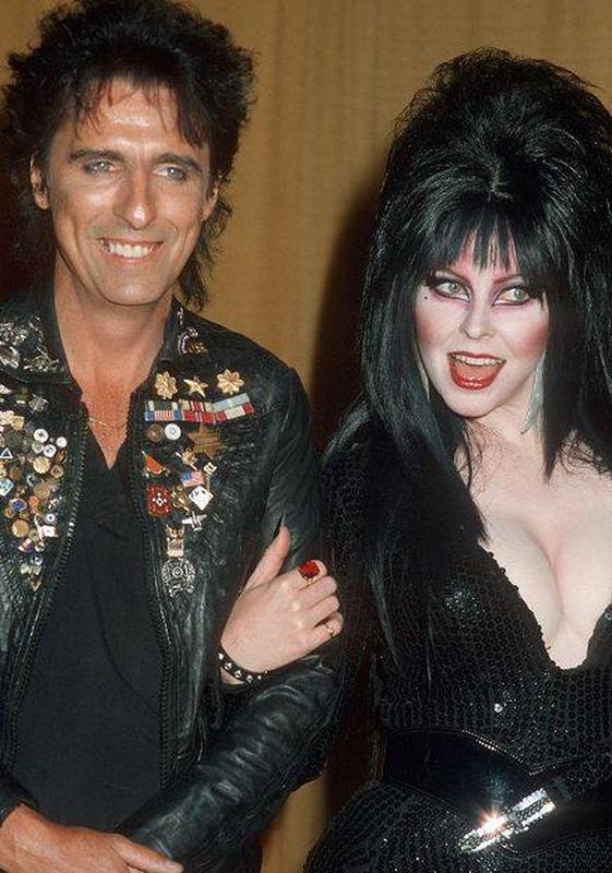 Alice Cooper and Elvira Snap a Pic at 26th Grammy After-Party, '84.