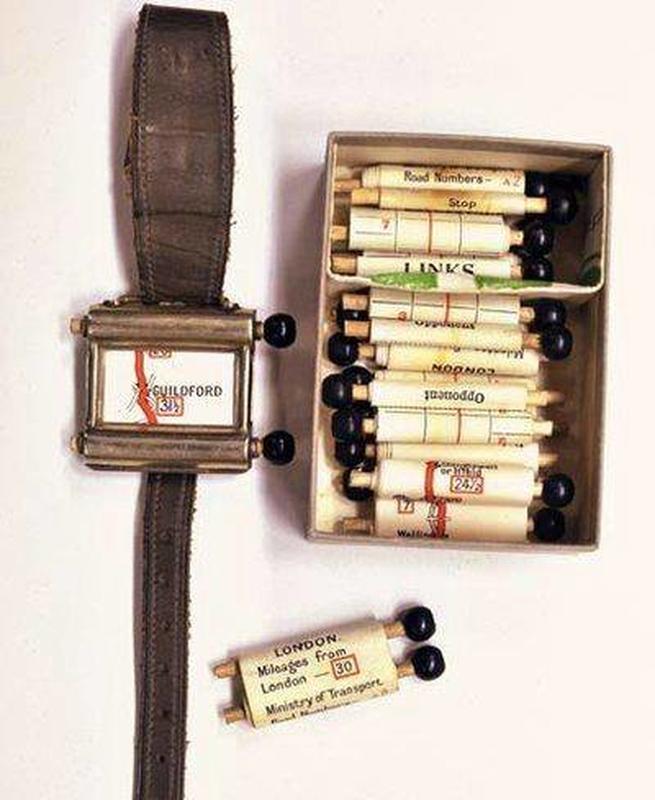 1927's 'Plus Four Wristlet Route Indicator': The Original Smartwatch with Interchangeable Paper Scrolls for Navigation