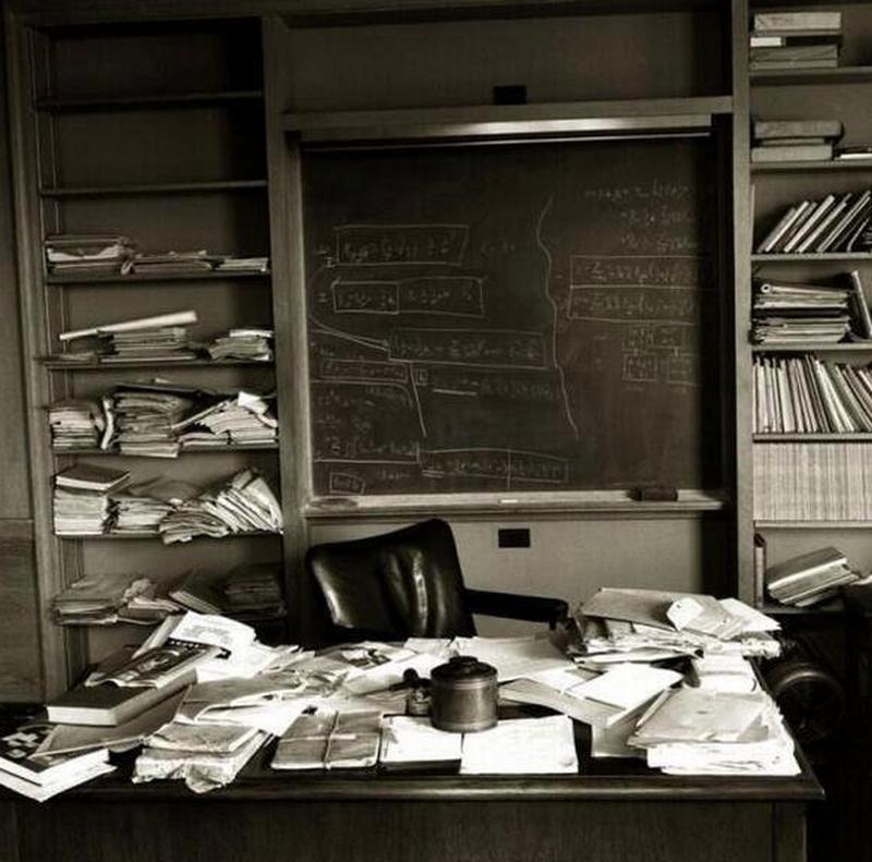 April 1955: Image Captured of Einstein's Office Shortly After His Death