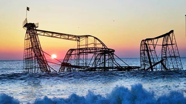 Hurricane Sandy Claims Star Jet Roller Coaster as It Plunges into Atlantic Ocean in 2012